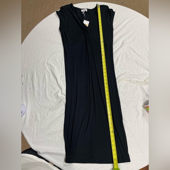 Sofia Vergara black twist front ribbed Dress women’s size M - Picture 10 of 16